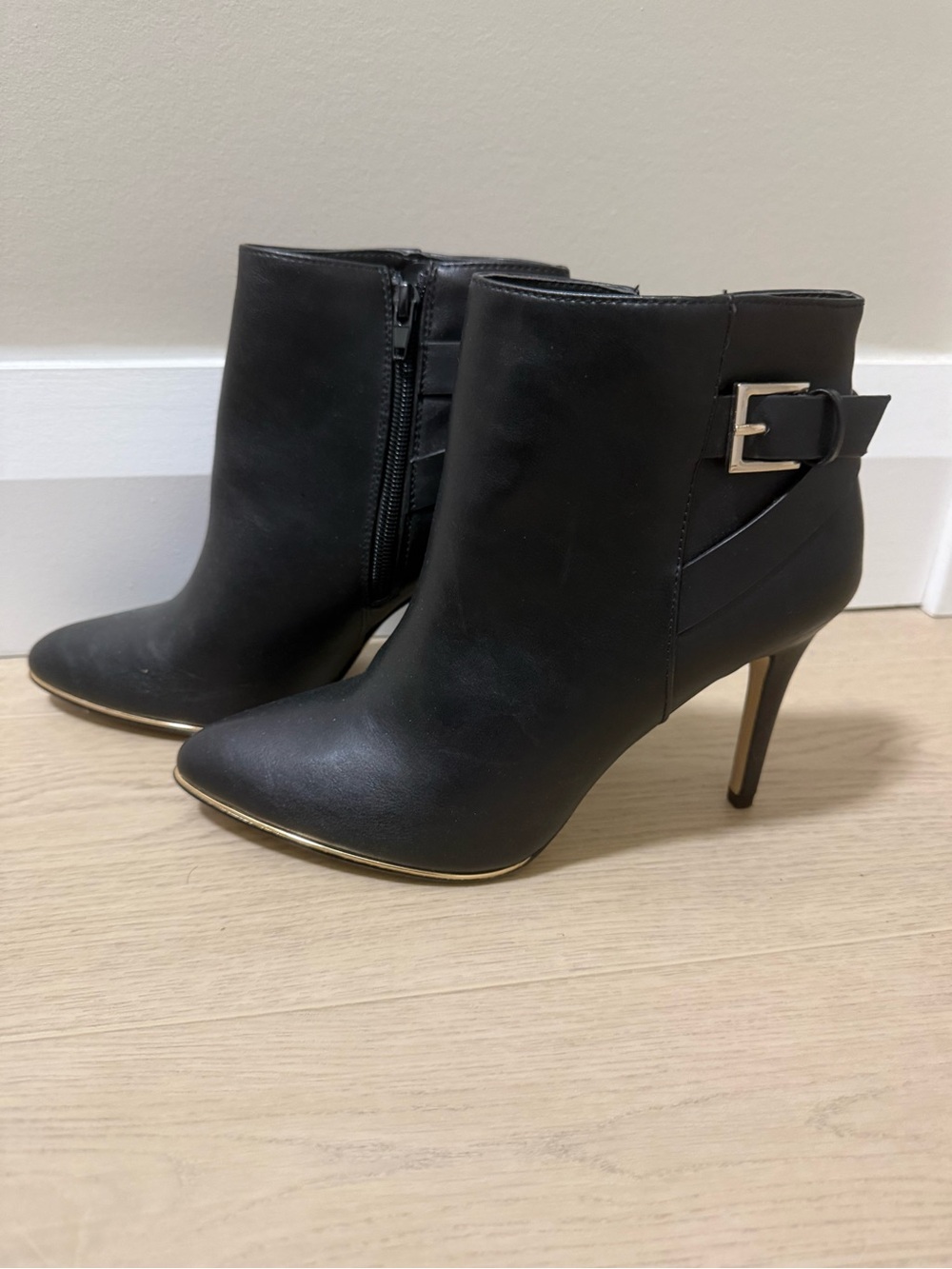 “Nekkar” Ankle Booties with Buckle
